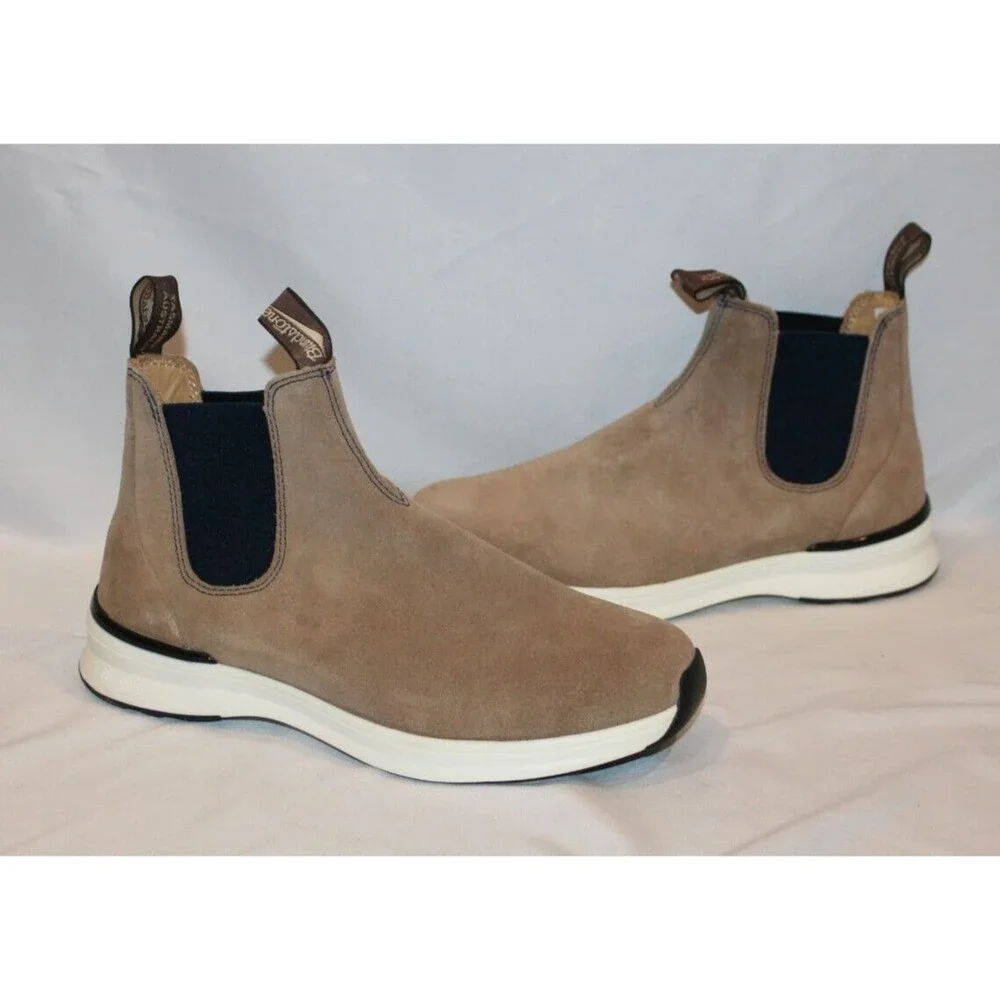 Blundstone Men's‎ 2146 Chelsea Sneaker Boots Suede Sand Navy